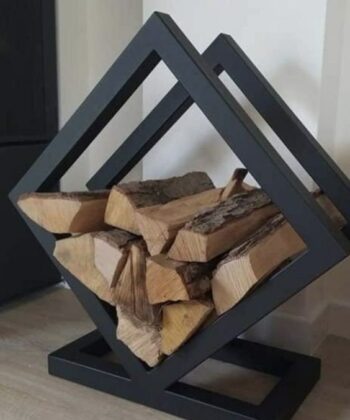 Decorative Fireplace Rack Firewood Holder Firewood Storage