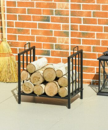 Decorative Fireplace Rack Firewood Holder – Firewood Storage