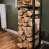Sleek Firewood Storage for Contemporary Interiors