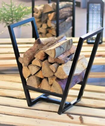 V-Frame Firewood Rack – Modern Log Holder for Stylish Homes
