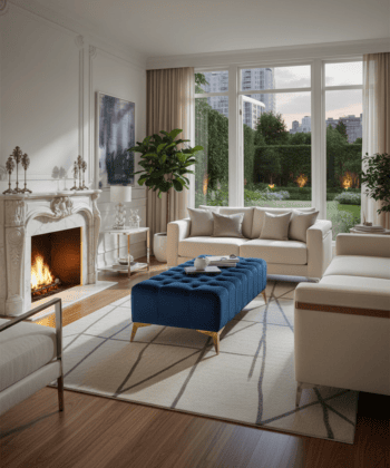 Elegant Stylish Chesterfield Lux Coffee Table – Velvet, Rectangle,Tufted, Gold Legs