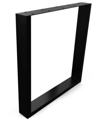 Metal Table Legs Rectangle Loft Style 90x72 cm Set of 2