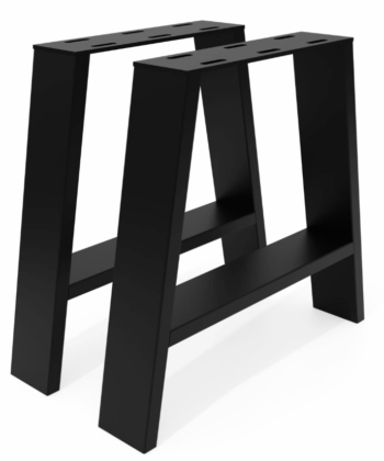 Metal Table Legs Type A Loft Style 44x41 cm Set of 2