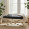 Metal-Framed Bench 100x40cm Single X Modern Edition