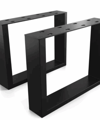 Metal Table Legs Rectangle Loft Style 40x30 cm Set of 2