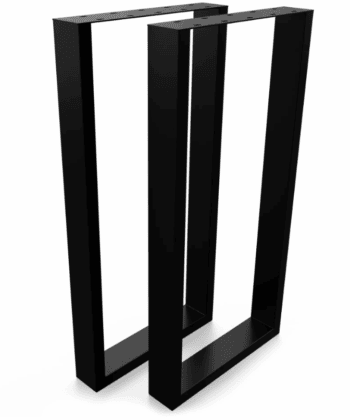 Metal Table Legs Rectangle Loft Style 50x100 cm Set of 2