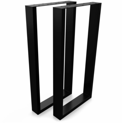 Metal Table Legs Rectangle Loft Style 60x72 cm Set of 2