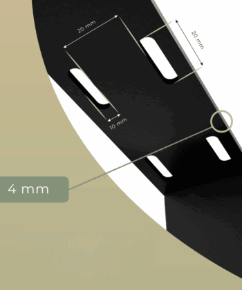 Metal Table Legs Type A Loft Style 44x41 cm Set of 2