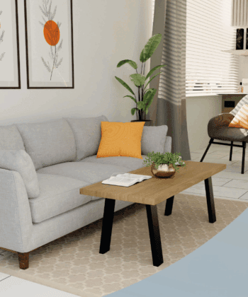 Metal Table Legs Type U Loft Style 30/45x40 cm Set of 2