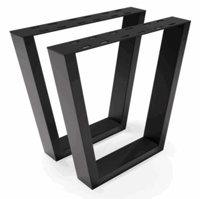 Metal Table Legs Type V Loft Style 77x70 cm Set of 2