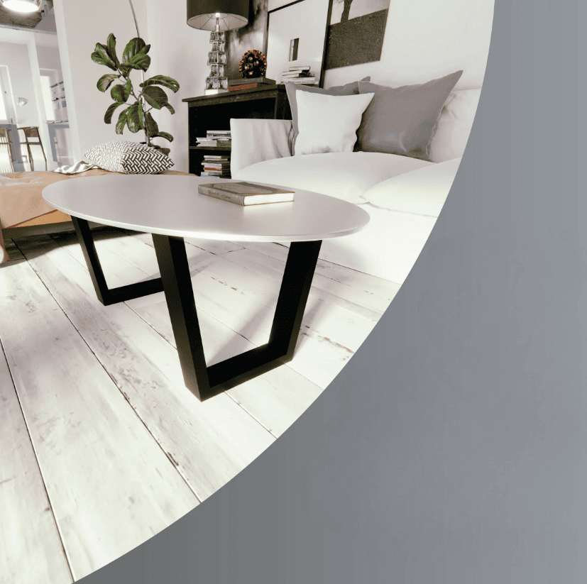 Metal Table Legs Type V Loft Style 44x40 cm Set of 2