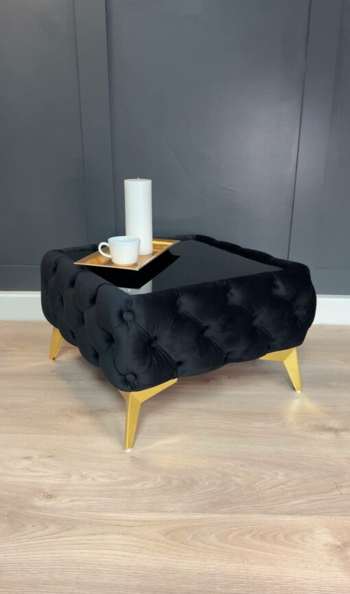 Black Coffee Table 63x63x35cm