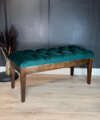 LuxeCraft Velvet Bench