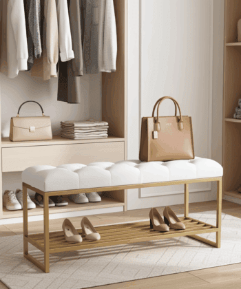 Luxury Tufted Velvet Bench