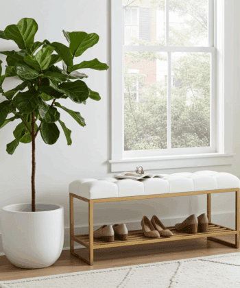 Luxury Tufted Velvet Bench