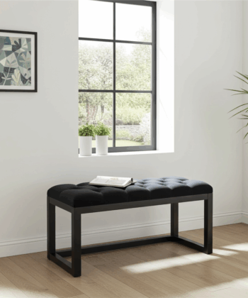 Modern Wooden Bench 100x40cm for Living Room