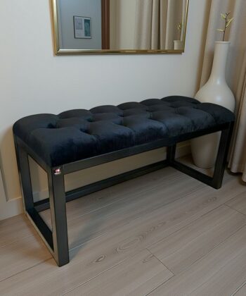 Modern Wooden Bench 100x40cm for Living Room