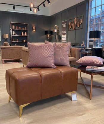 Bubble Cube Pouffe – Velvet Upholstery, Designer Accent Seat