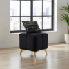 Bubble Cube Pouffe – Velvet Upholstery, Designer Accent Seat