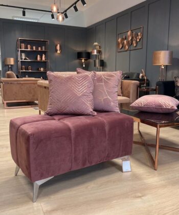 Bubble Cube Pouffe – Velvet Upholstery, Designer Accent Seat