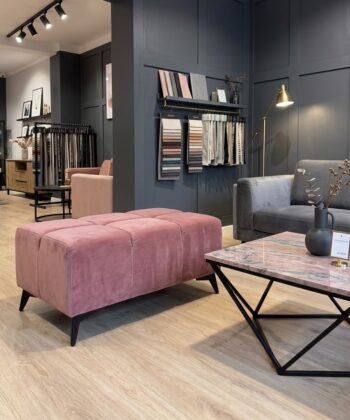 Bubble Cube Pouffe – Velvet Upholstery, Designer Accent Seat