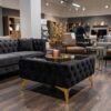 Luxury Velvet Chesterfield  Coffee Table 63x63x35cm Square Velvet