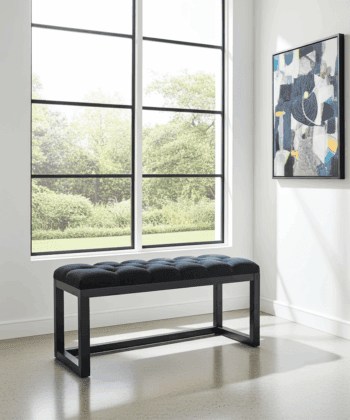 Modern Wooden Bench 100x40cm for Living Room