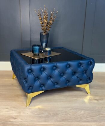 Navy Blue Coffee Table 63x63x35cm