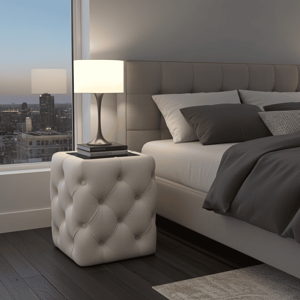 Luxurious Chester Velvet Nightstand