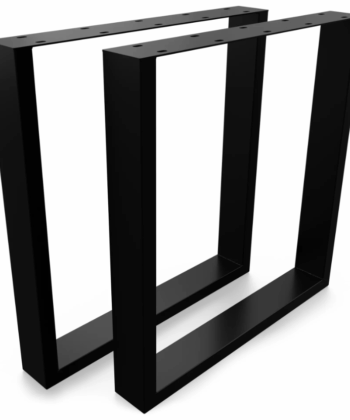Metal Table Legs Rectangle Loft Style 70x72 cm Set of 2