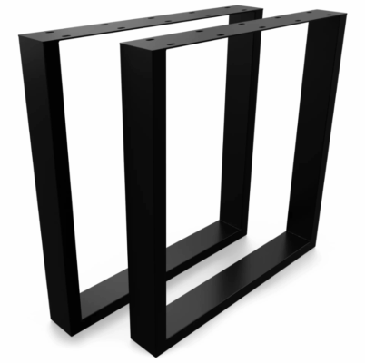 Metal Table Legs Rectangle Loft Style 70x72 cm Set of 2