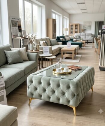 Chesterfield Velvet Square Coffee Table with Glass 63x63x45cm