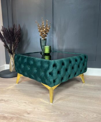 Dark Green Coffee Table 63x63x35cm