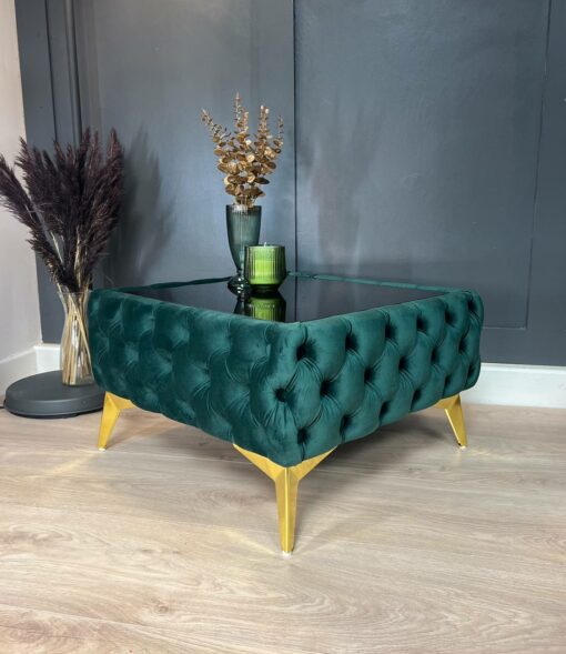 Dark Green Coffee Table 63x63x35cm