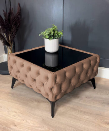 Dark beige Coffee Table 63x63x35cm