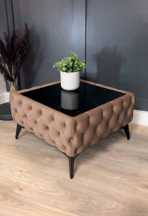 Dark beige Coffee Table 63x63x35cm