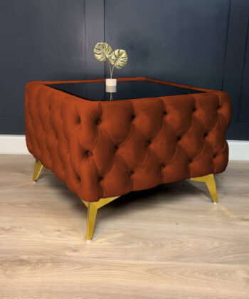 Copper orange Coffee Table 63x63x45cm