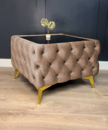 Dark Beige Coffee Table 63x63x45cm