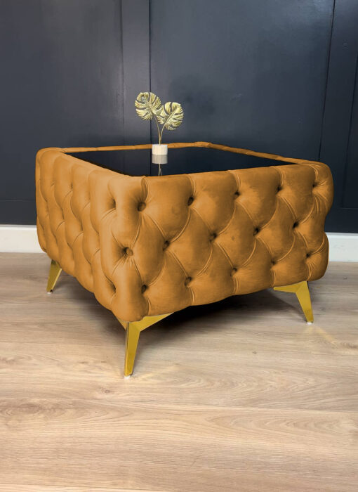 Gold Coffee Table 63x63x45cm