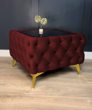 Dark Red Coffee Table 63x63x45cm