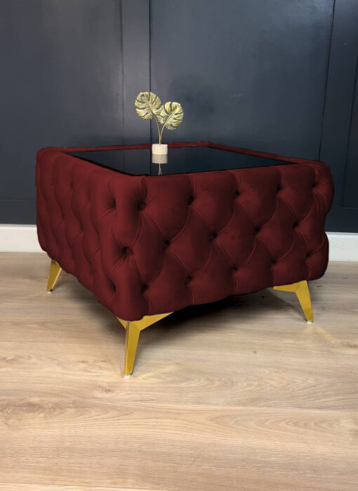 Dark Red Coffee Table 63x63x45cm