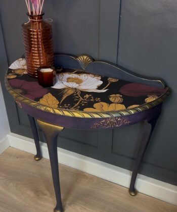 Artistic Floral Console Table for Elegant Interiors