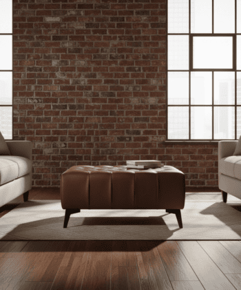 Chesterfield Coffe Table/Footstool Eco Leather