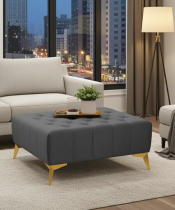 Chesterfield Coffe Table/Footstool Eco Leather