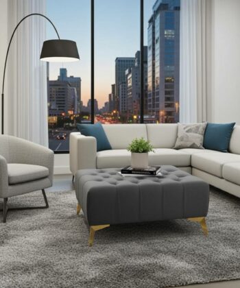 Chesterfield Coffe Table/Footstool Eco Leather