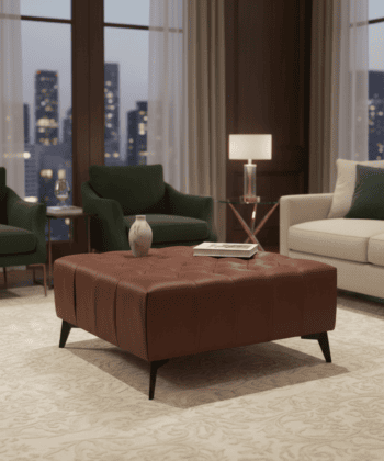 Chesterfield Coffe Table/Footstool Eco Leather