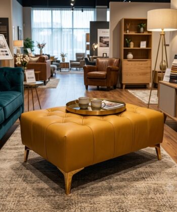 Chesterfield Coffe Table/Footstool Eco Leather