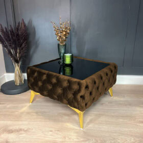 Chocolate Brown Coffee Table 63x63x35cm
