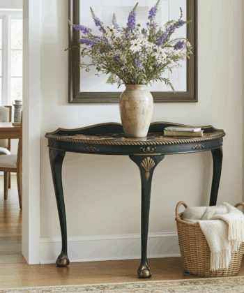 Luxurious Baroque Console Table for Hallways and Living Rooms
