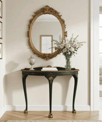 Luxurious Baroque Console Table for Hallways and Living Rooms